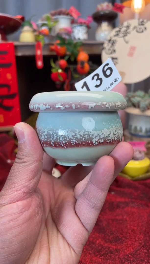 【闪购商品】摆件136知木小芳花盆