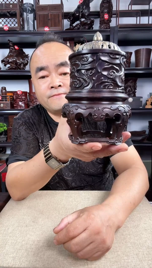 木新款1+新款香炉老李红木工艺品
