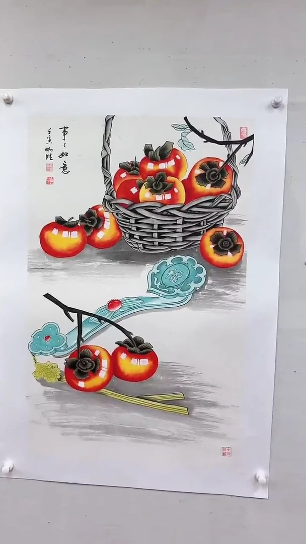 国画事事如意/3尺托底/雷畅胜