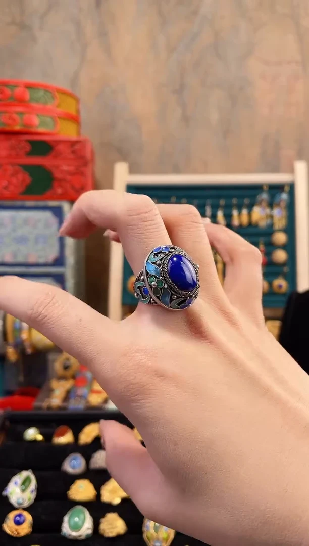 【闪购商品】非遗绝技花丝镶嵌戒指