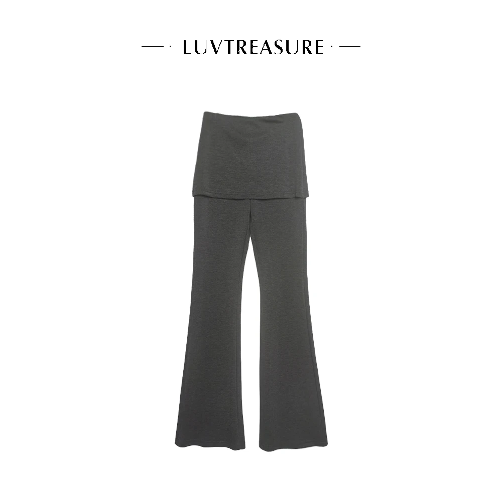 LTS<腿精裤>短衬喇叭卫裤3533