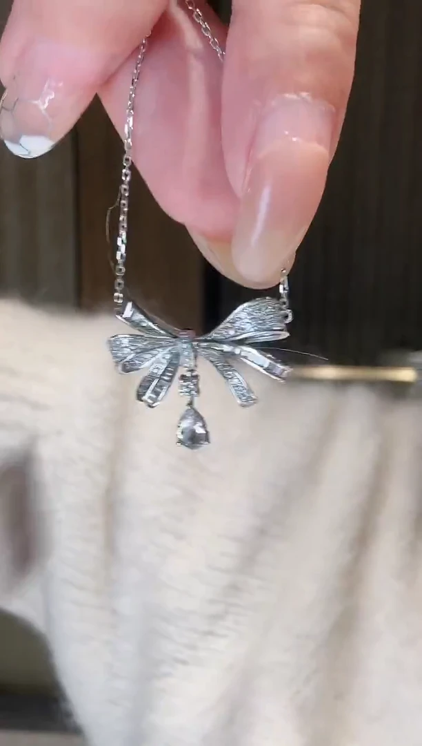 铂Pt950镶嵌项链钻石AP0133-PT-45