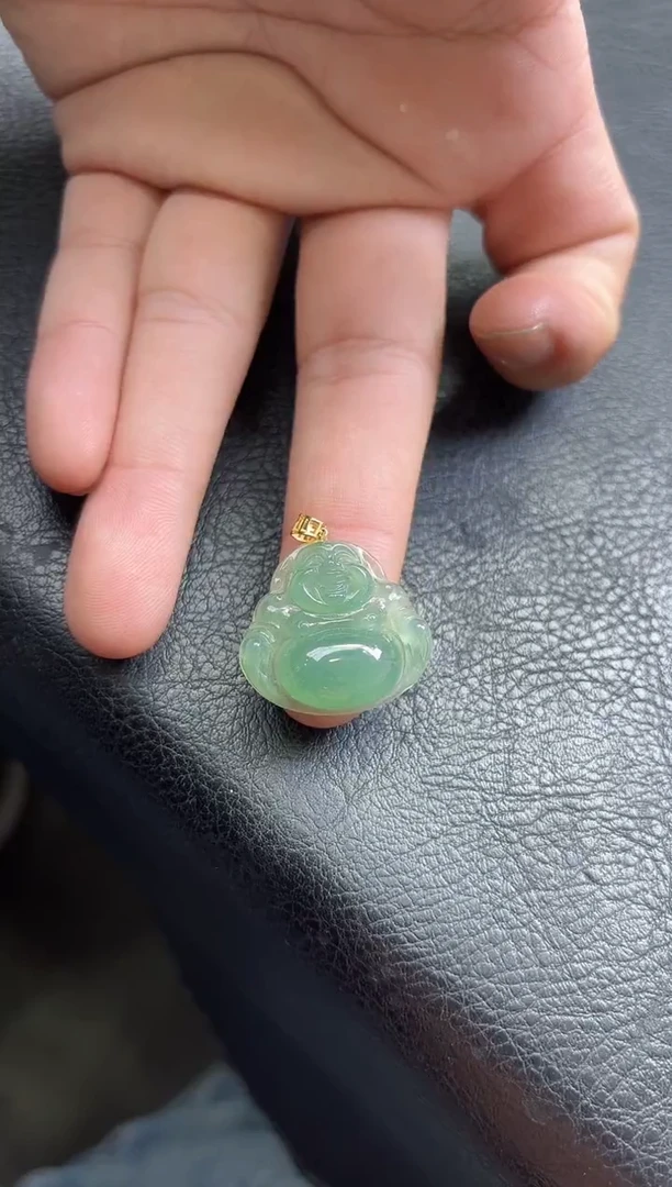 吊坠(赠链)18K金镶嵌翡翠馨*怡佛公