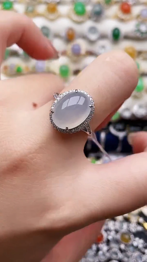 银S925镶嵌戒指翡翠151