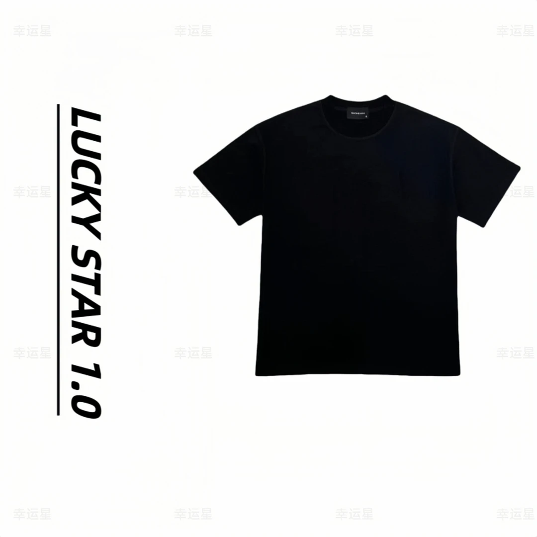 K89-2025重工男女同款潮流百搭重磅潮流100棉短袖情侣短袖T恤