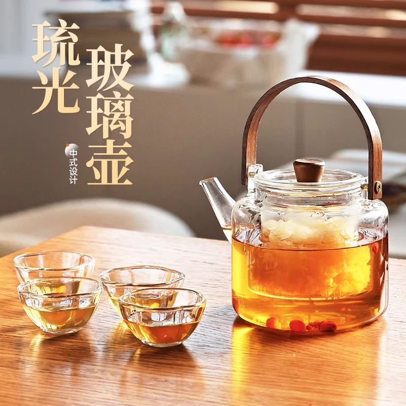 围炉煮茶玻璃茶壶煮茶壶器具全套烤火炉套装围聚2025新款配件茶杯