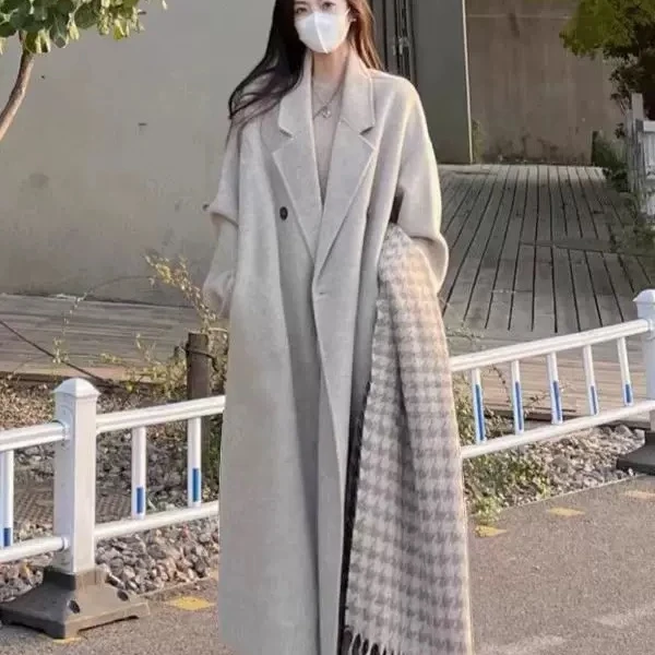 【A1461-A1470】冬款气质羊毛时尚网红百搭羊绒加厚韩版双面宽松