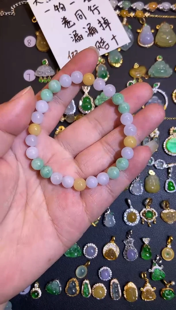 吊坠(不含链)银S925镶嵌翡翠1