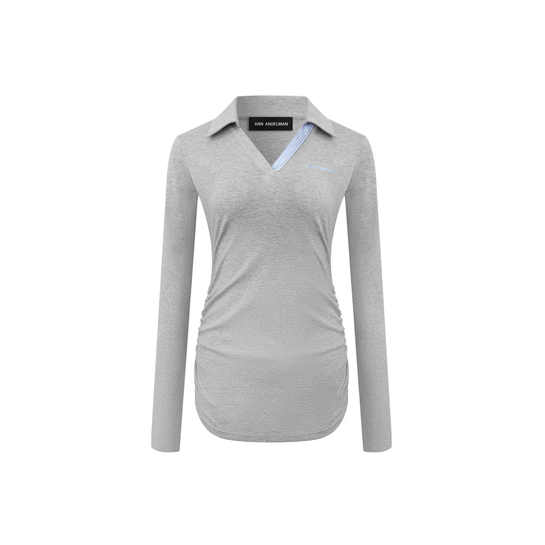ANN ANDELMAN长袖女款显瘦运动针织休闲女士修身ol