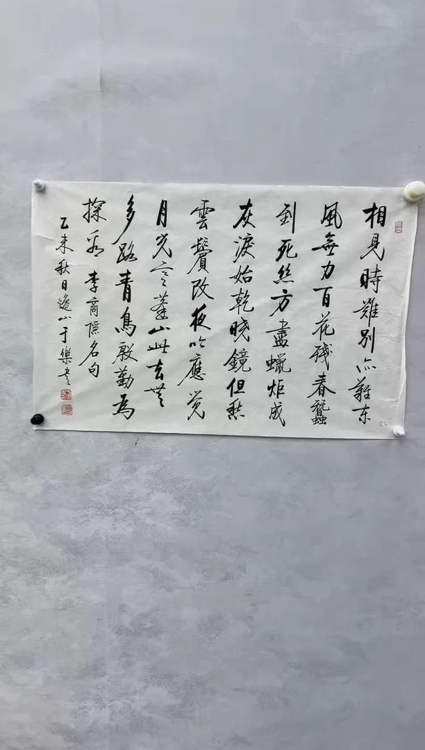 于老师书法作品（书）