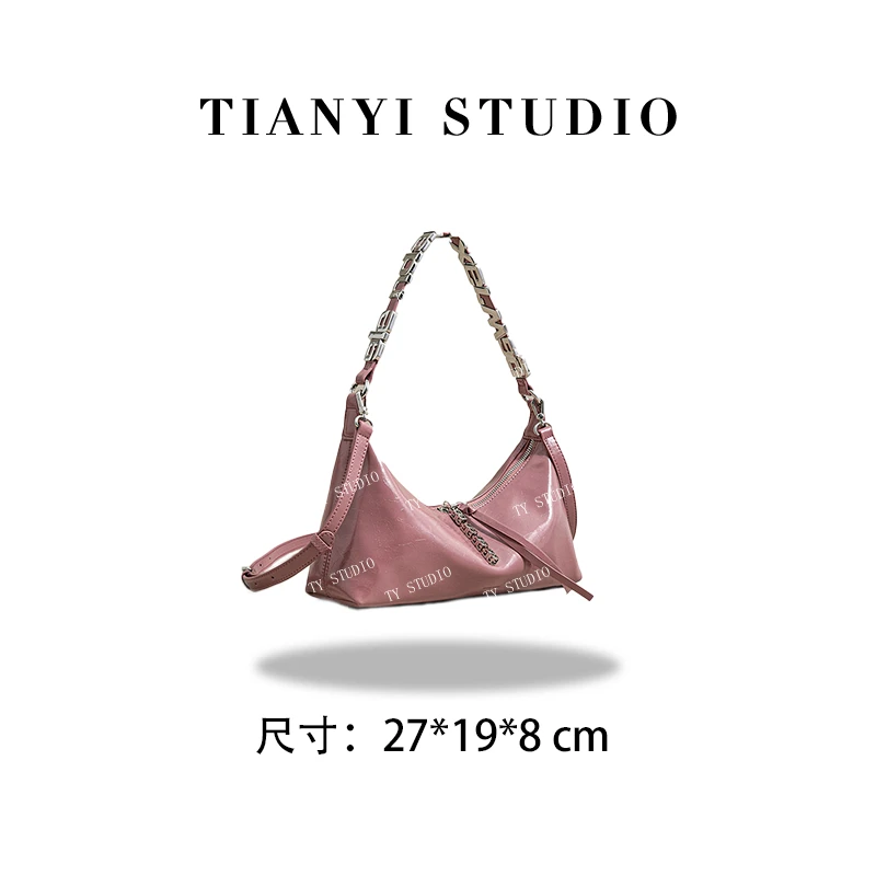 【TY】SK-92599-胭脂粉 轻奢高级韩版单肩潮流时尚简约女包