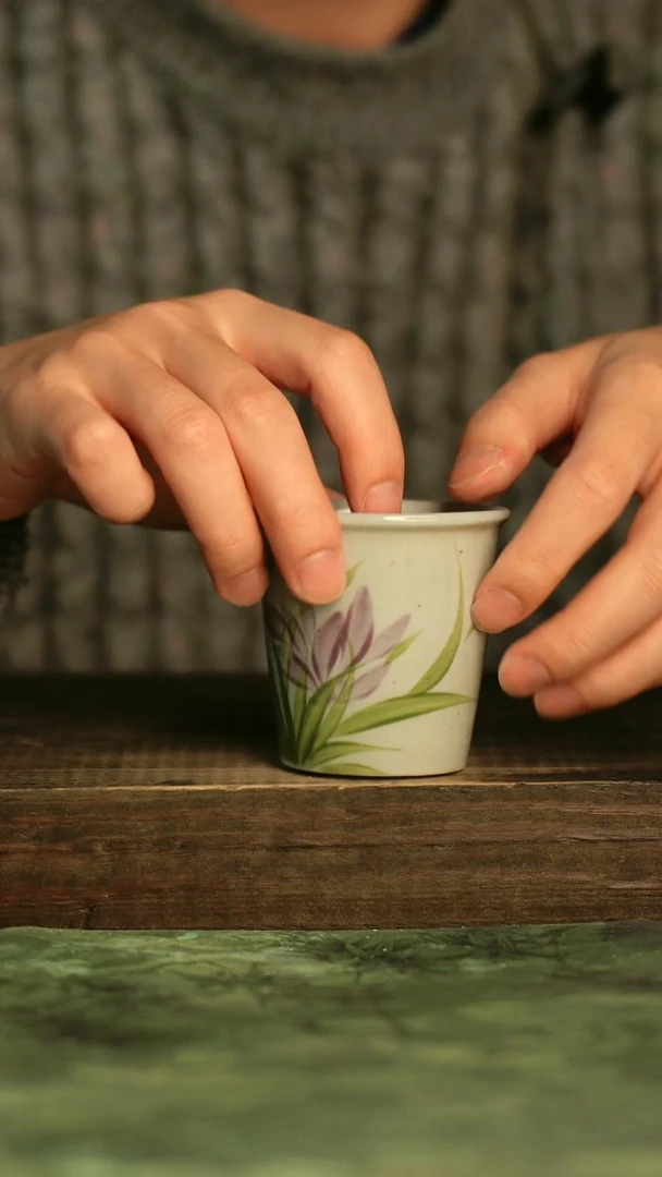 釉下彩手工手绘瓷器青诗集手工手绘瓷器