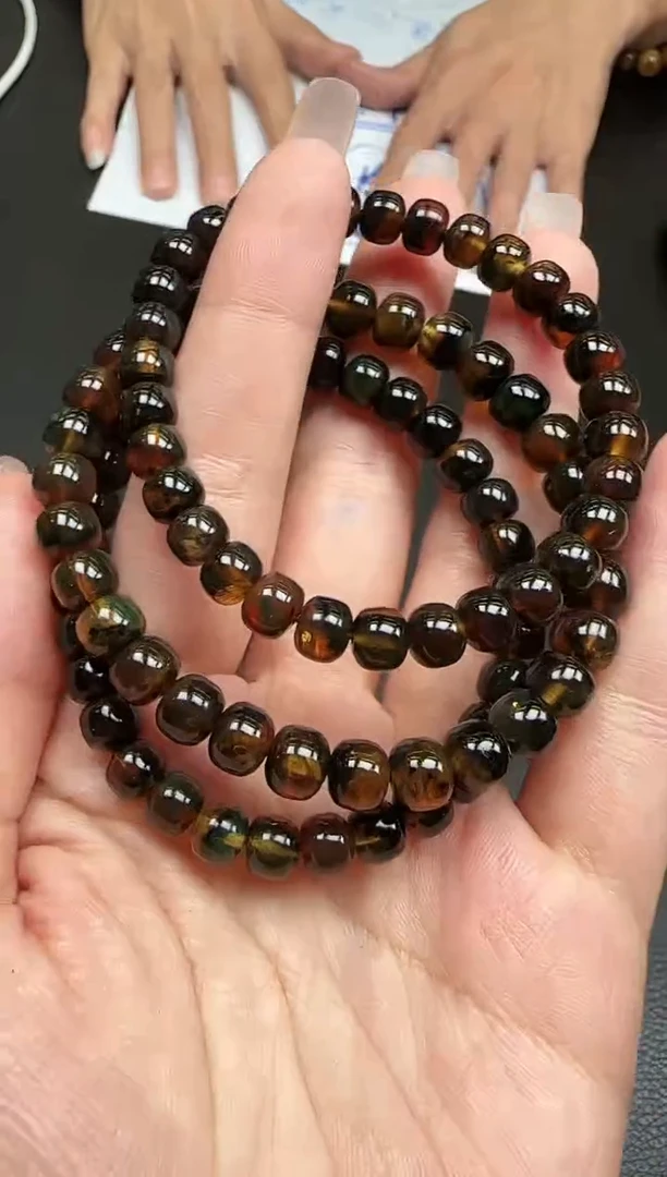 手串琥珀未镶嵌是****?JJD1125018多样性发一