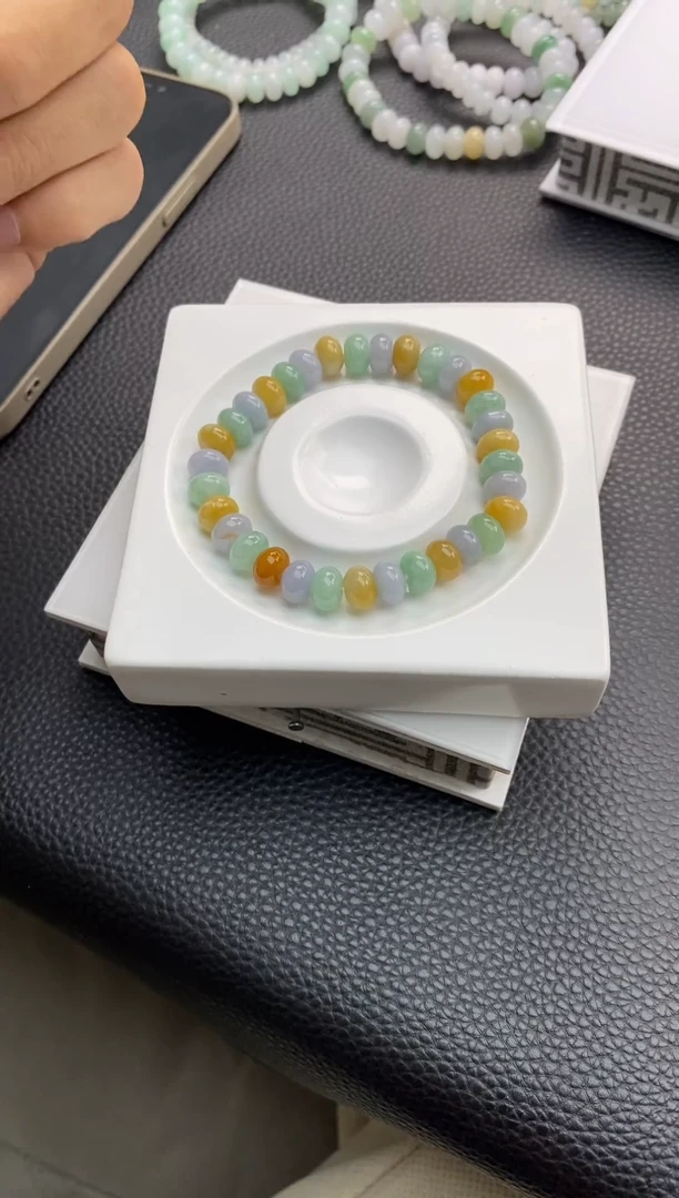 未镶嵌手串翡翠50天然A货翡翠手串