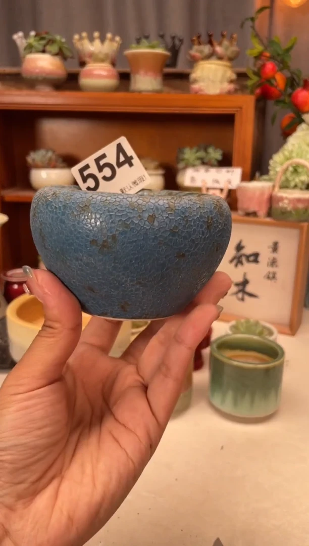 瓷片554知木小芳花盆