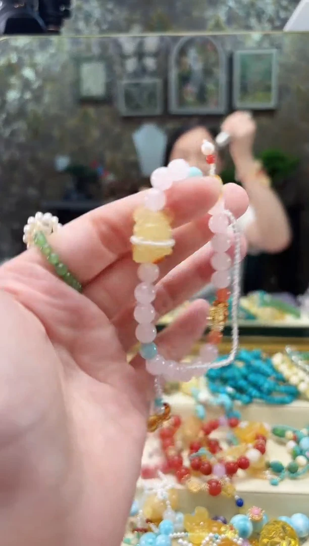 未镶嵌琥珀手链蜜蜡小熊手串