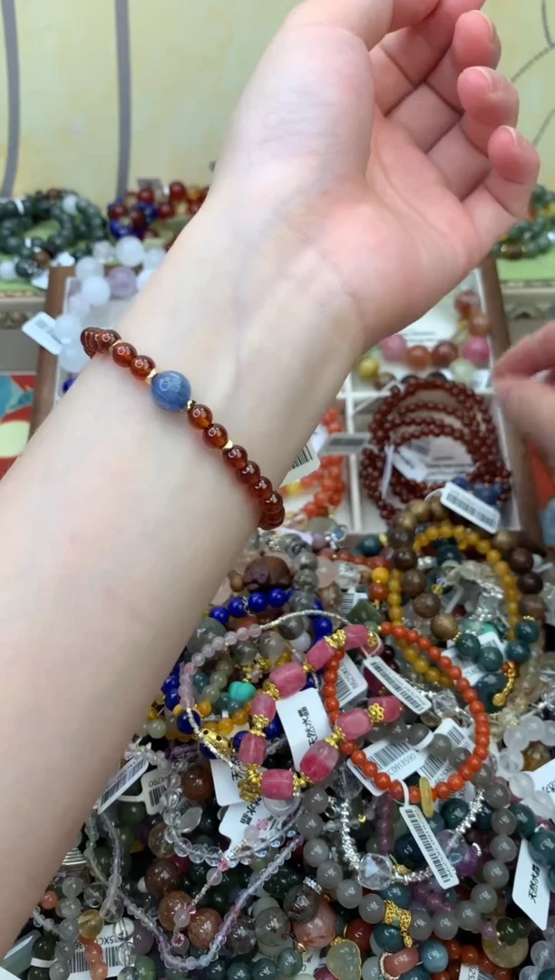 未镶嵌手链石榴石414