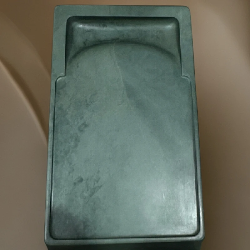 水泉老坑鹊桥纹门字砚尺寸：19.6*12.2*4*