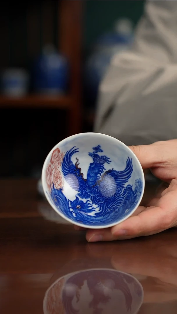 自成堂柴窑 凤杯