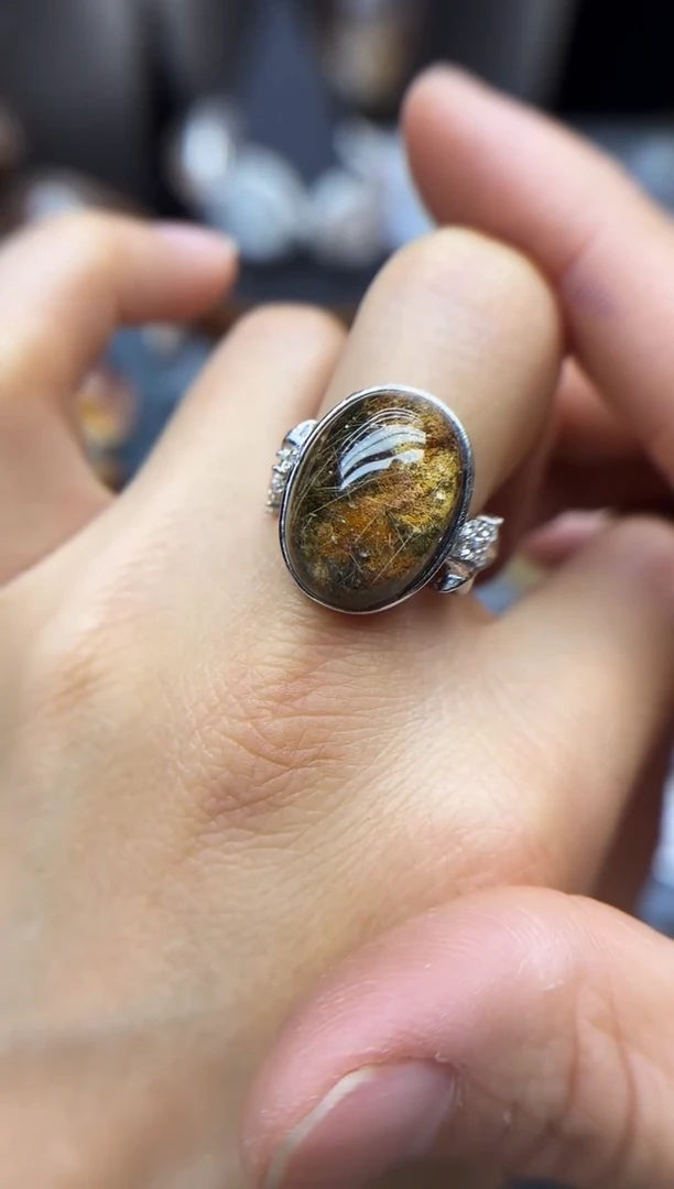 银S925镶嵌珠宝半成品水晶定制水晶