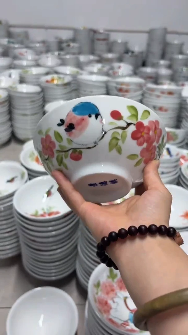 景德镇手绘釉中彩（食品级）壮壮碗
