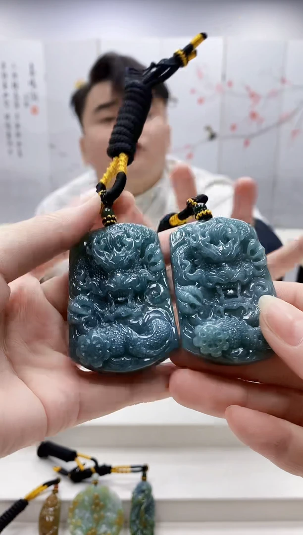 未镶嵌定制翡翠5060ry-毛货挂件31