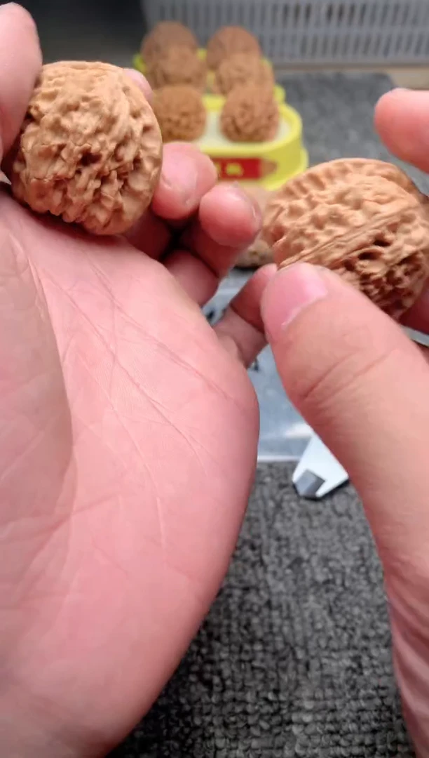 文玩核桃吊坠白狮子