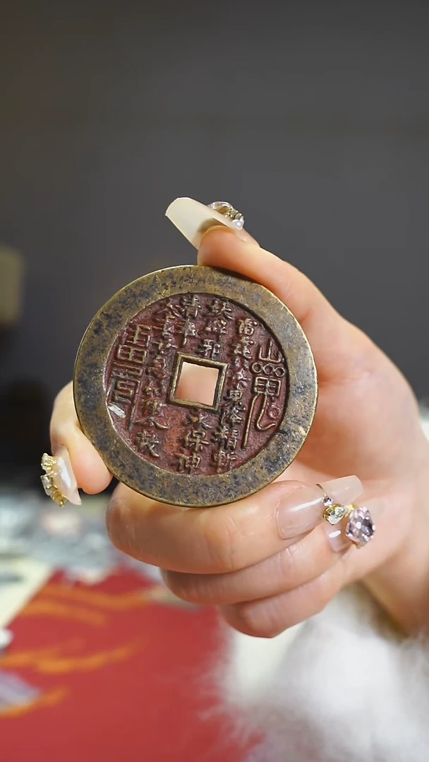 【闪购商品】铜外圆内方山鬼4.9cm/88-004