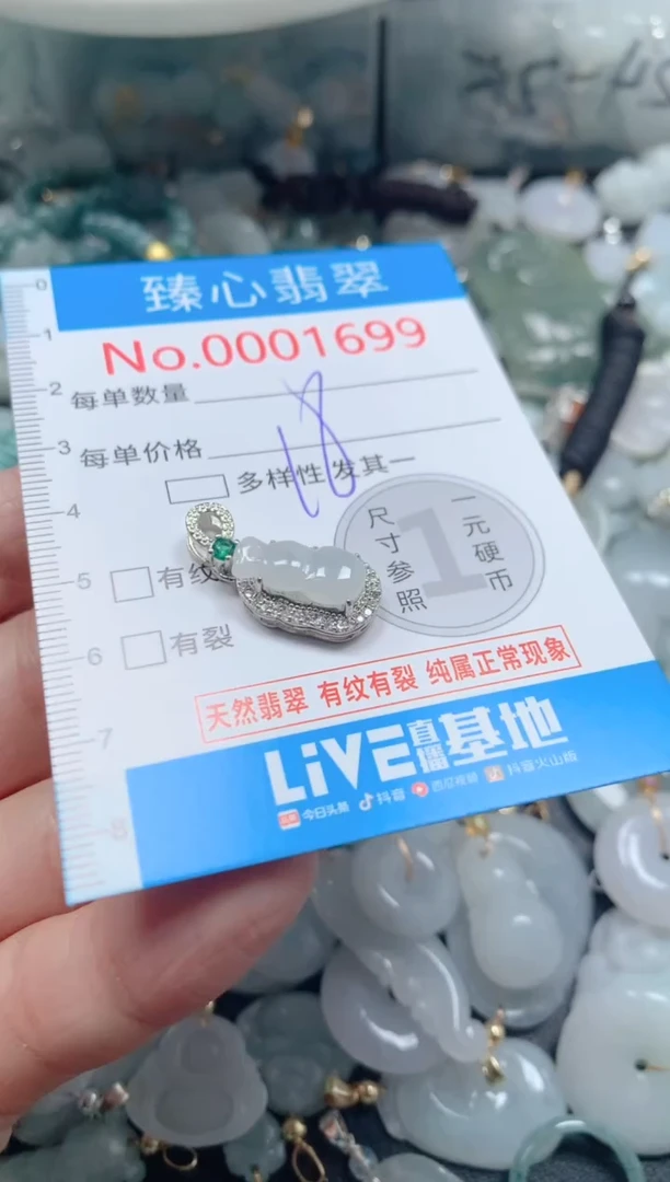 吊坠(不含链)未镶嵌翡翠1699
