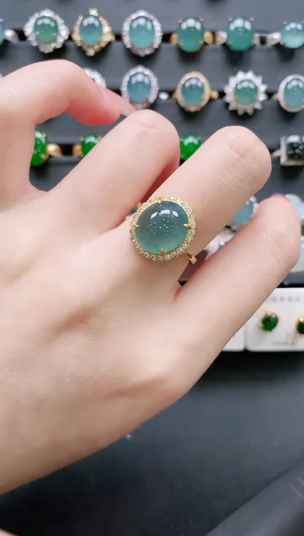 【闪购商品】翡翠戒指银S925镶嵌11111111