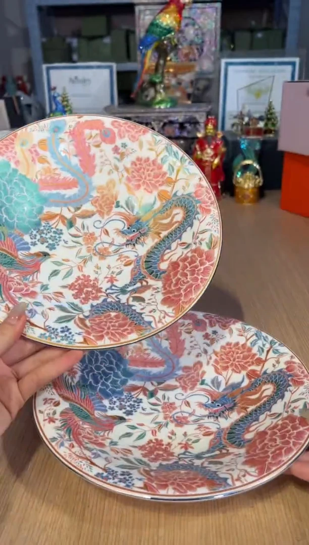 【闪购商品】杯110龙凤刺绣9寸冷茶盘