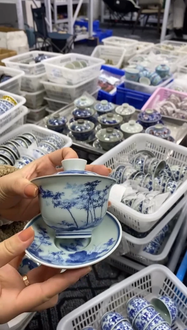 杯景德陶瓷茶具容量约150