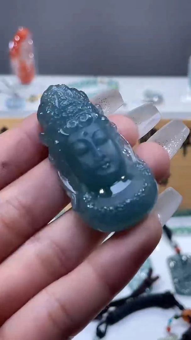 吊坠(不含链)未镶嵌翡翠观音