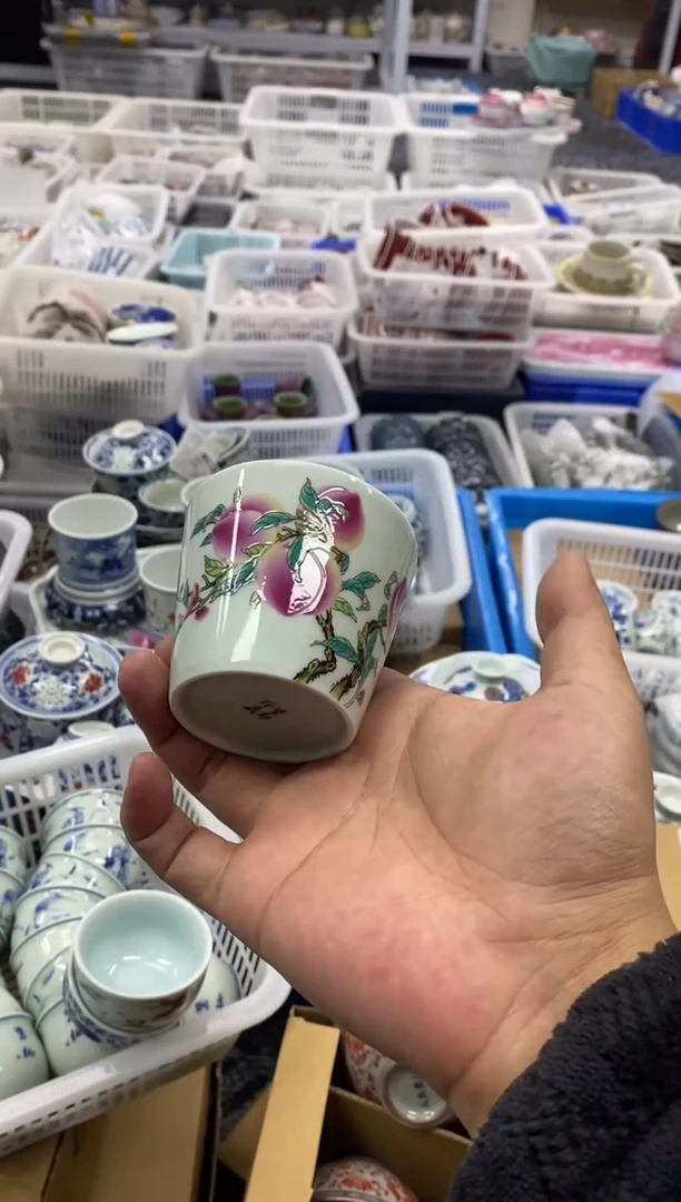 杯景德陶瓷茶具容量约90