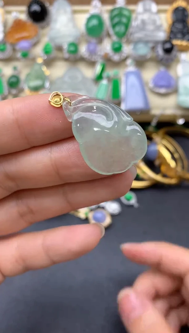 【闪购商品】翡翠颈饰18K金镶嵌59-中国好珍宝