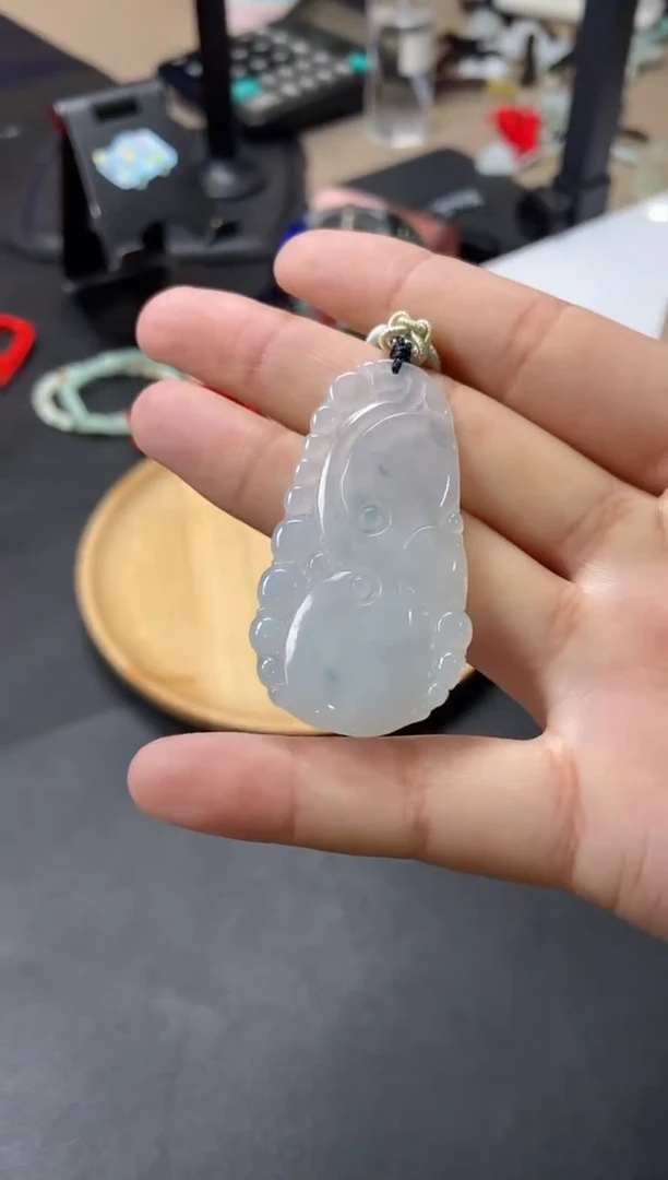 颈饰未镶嵌翡翠天然翡翠a货27