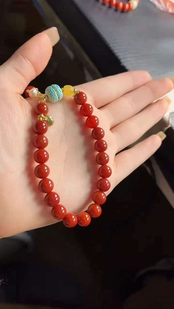 【闪购商品】玛瑙/玉髓颈饰足金镶嵌100637264