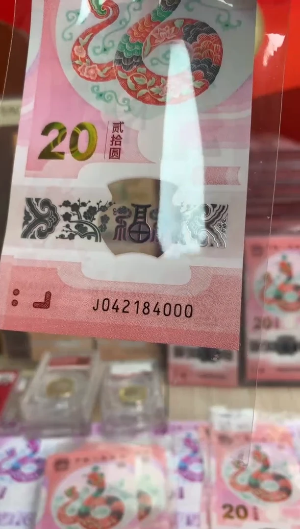 【闪购商品】塑料蛇钞纪念钞 豹子号 184000