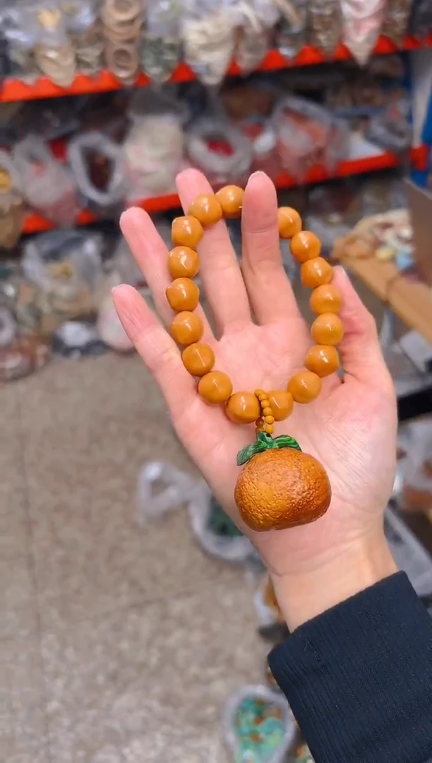 吊坠猴头核桃猴头小星星 桔子