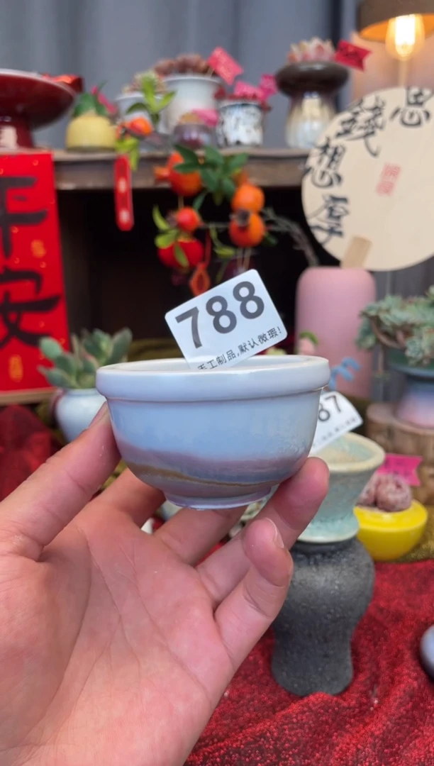 【闪购商品】摆件788小芳手工花盆 默认微瑕