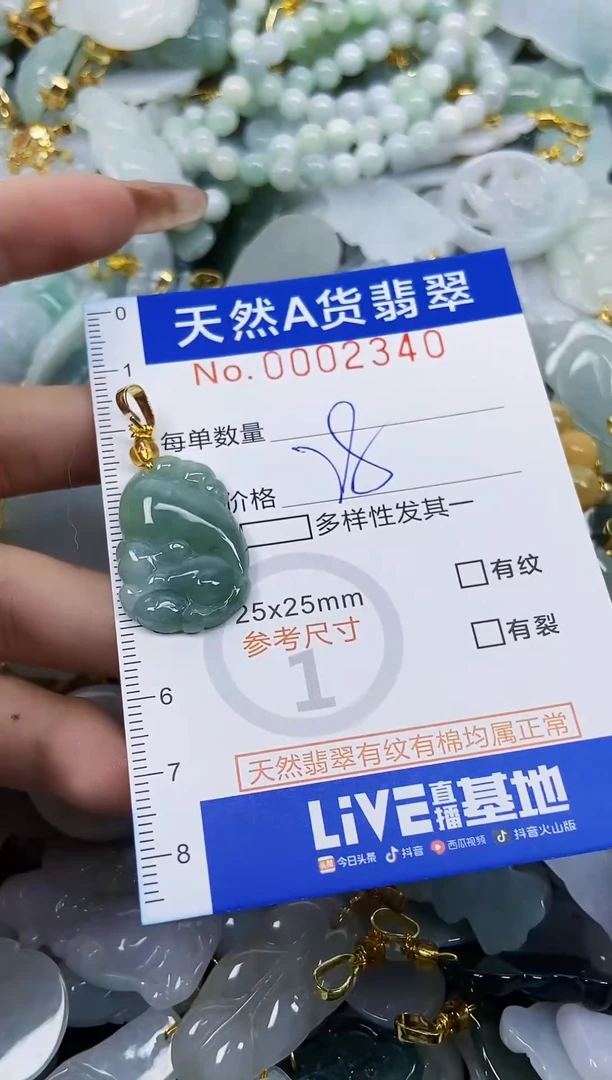 翡翠未镶嵌颈饰天然A货翡翠