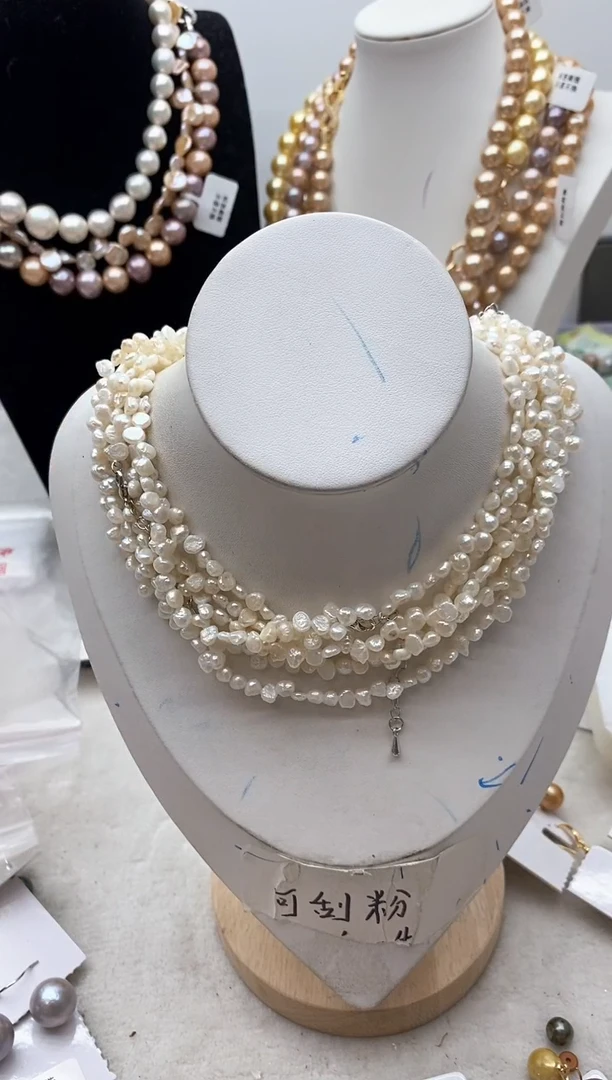 【闪购商品】淡水珍珠颈饰钛钢145