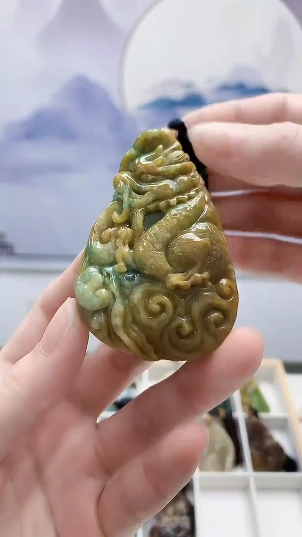 未镶嵌定制翡翠5028ry-毛货挂件109