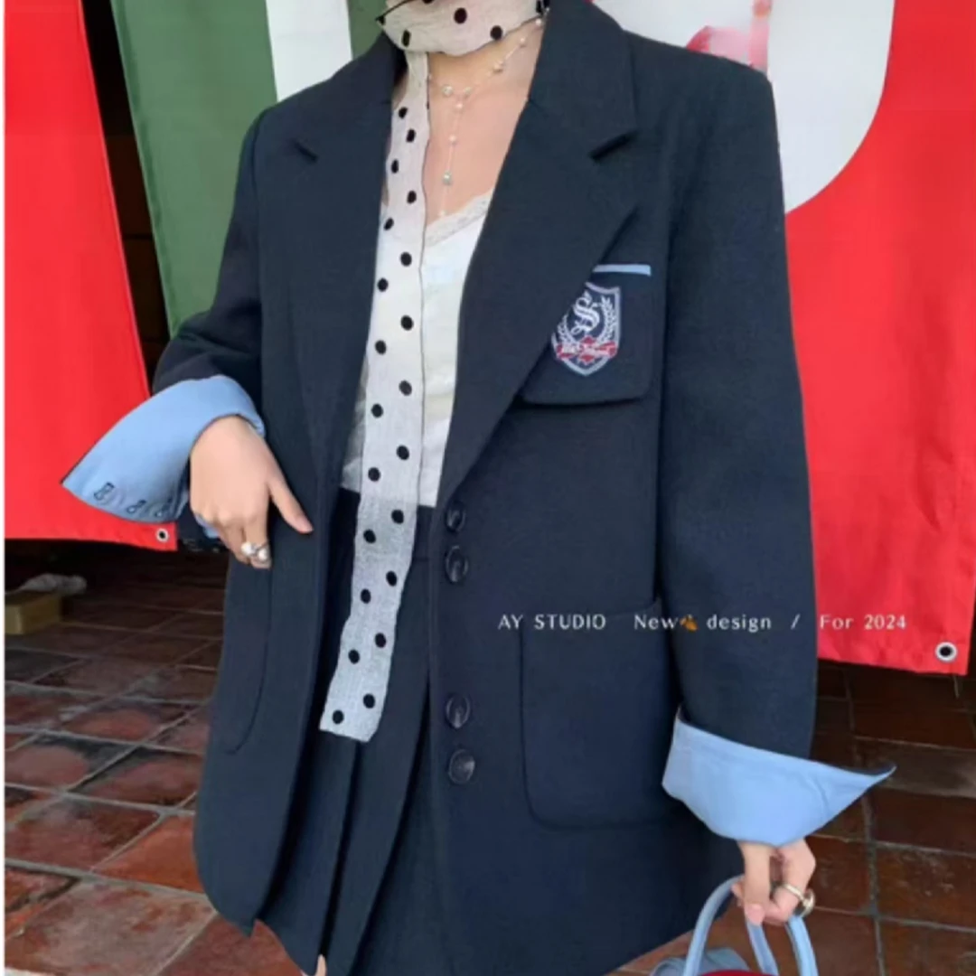 春季新款学院风西服长袖韩版潮流百搭经典西服套装2603#