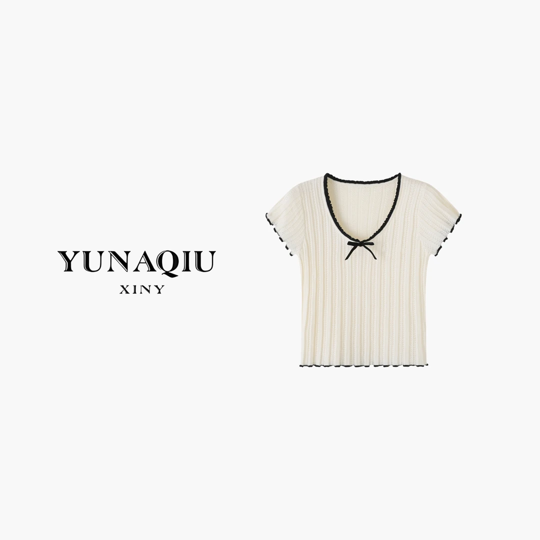 【王百万推荐】气质时尚休闲百搭夏季针织衫-9296