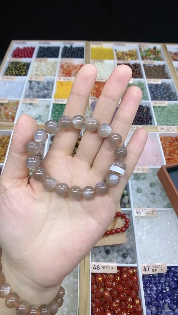 【闪购商品】月光石手串未镶嵌奶茶月光11mm