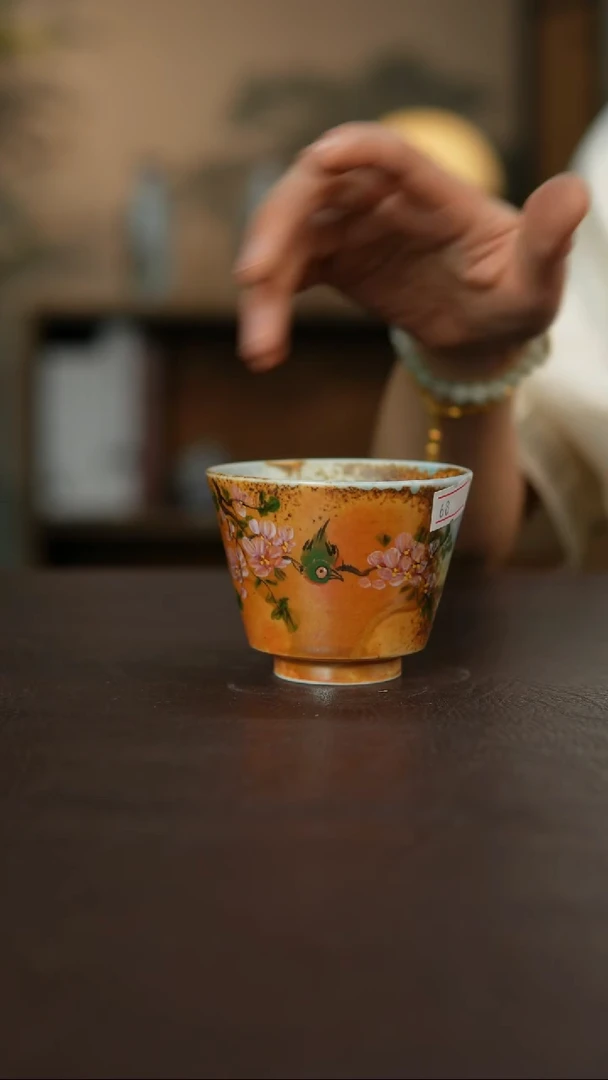杯景德镇陶瓷杯碗柴烧瑕疵