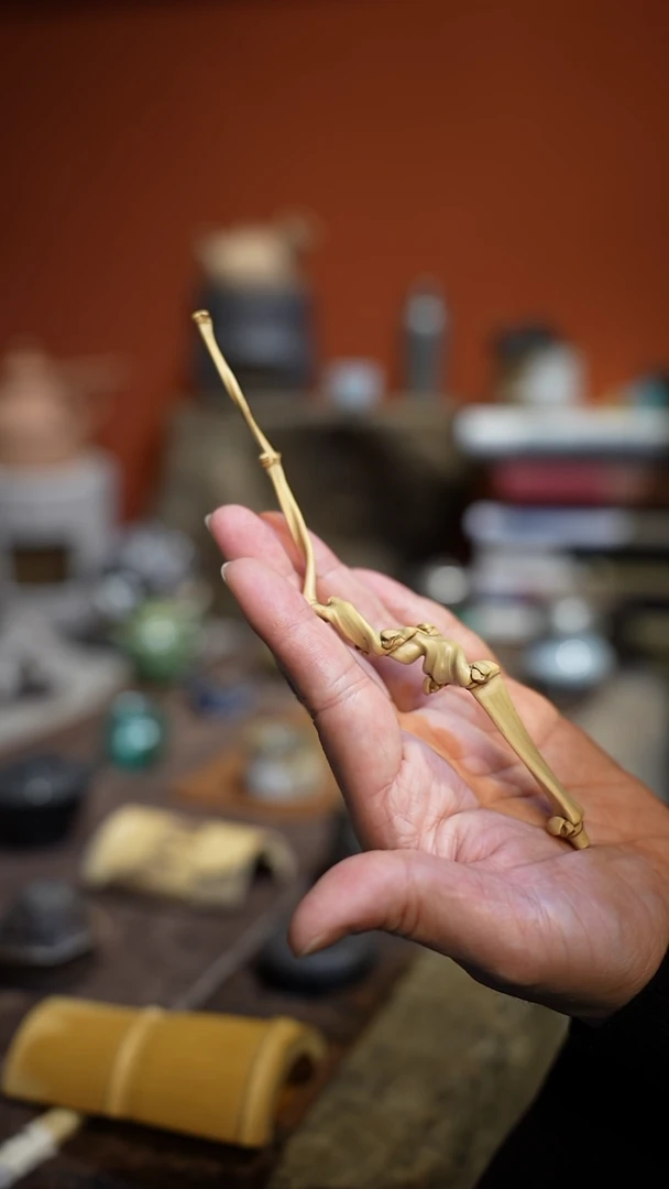 【闪购商品】原创手作老竹茶拨