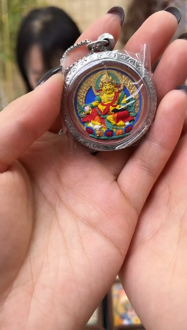 【闪购商品】吊坠不锈钢花纹-黄财