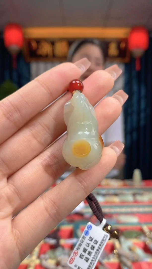 和田玉未镶嵌挂件马